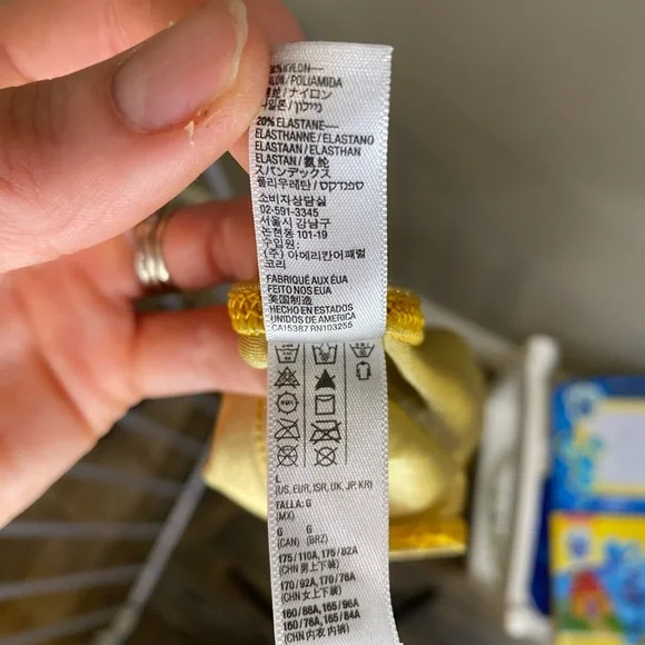 AMERICAN APPAREL, gold bandeau top, size L - Picture 4 of 4